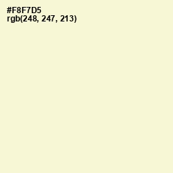 #F8F7D5 - Citrine White Color Image