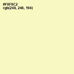 #F8F8C2 - Beeswax Color Image