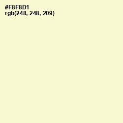 #F8F8D1 - Mimosa Color Image