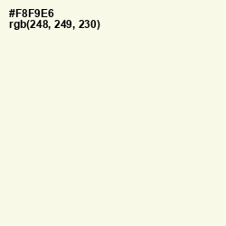 #F8F9E6 - Rum Swizzle Color Image