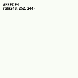 #F8FCF4 - Sugar Cane Color Image