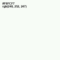 #F8FCF7 - Sugar Cane Color Image