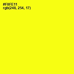 #F8FE11 - Yellow Color Image