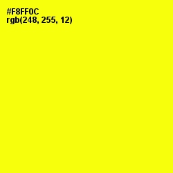 #F8FF0C - Yellow Color Image