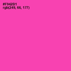 #F942B1 - Brilliant Rose Color Image