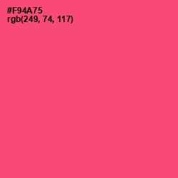 #F94A75 - Wild Watermelon Color Image