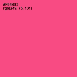 #F94B83 - French Rose Color Image