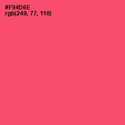 #F94D6E - Wild Watermelon Color Image