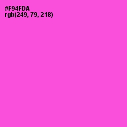 #F94FDA - Pink Flamingo Color Image