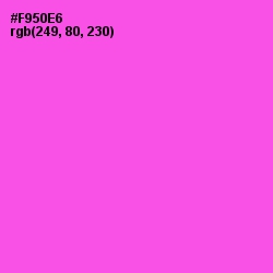 #F950E6 - Pink Flamingo Color Image