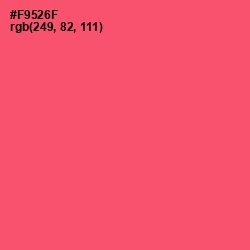 #F9526F - Carnation Color Image