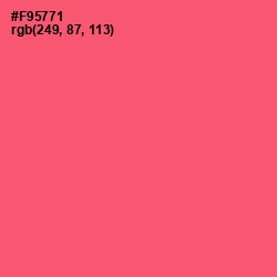 #F95771 - Wild Watermelon Color Image
