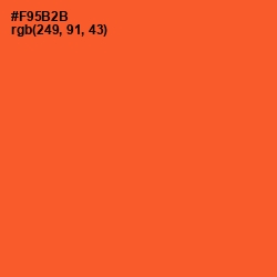 #F95B2B - Flamingo Color Image