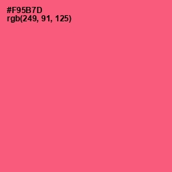 #F95B7D - Wild Watermelon Color Image