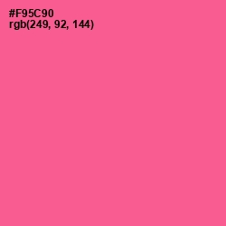 #F95C90 - French Rose Color Image