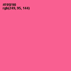 #F95F90 - French Rose Color Image