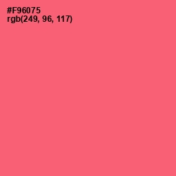 #F96075 - Brink Pink Color Image