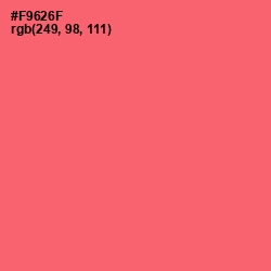 #F9626F - Brink Pink Color Image