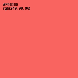 #F96360 - Sunglo Color Image