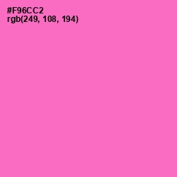 #F96CC2 - Orchid Color Image