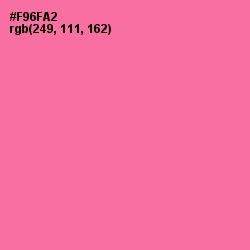 #F96FA2 - Hot Pink Color Image