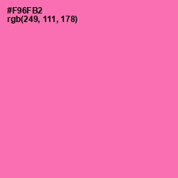 #F96FB2 - Hot Pink Color Image