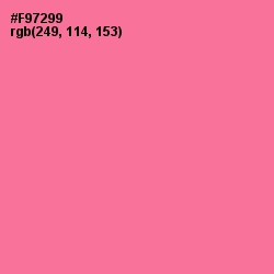 #F97299 - Deep Blush Color Image