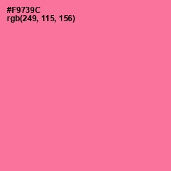 #F9739C - Deep Blush Color Image