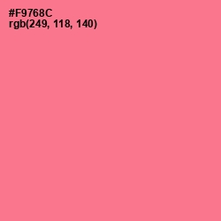 #F9768C - Froly Color Image