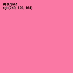 #F978A4 - Hot Pink Color Image