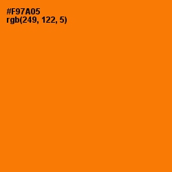 #F97A05 - Sorbus Color Image