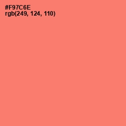 #F97C6E - Sunglo Color Image