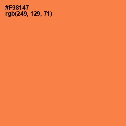 #F98147 - Tan Hide Color Image