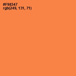 #F98347 - Tan Hide Color Image