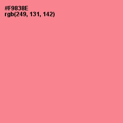 #F9838E - Geraldine Color Image