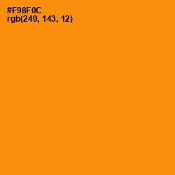 #F98F0C - Tangerine Color Image