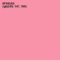#F993A9 - Pink Salmon Color Image