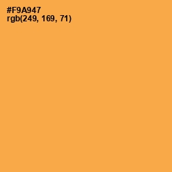 #F9A947 - Yellow Orange Color Image