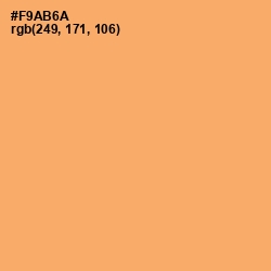 #F9AB6A - Sandy brown Color Image