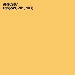 #F9C967 - Goldenrod Color Image