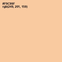 #F9C99F - Peach Orange Color Image