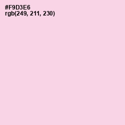 #F9D3E6 - Pig Pink Color Image