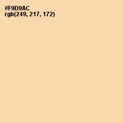 #F9D9AC - Peach Yellow Color Image