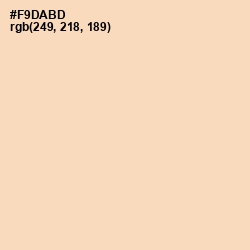 #F9DABD - Wheat Color Image