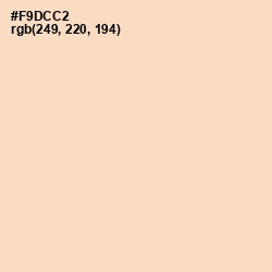 #F9DCC2 - Tuft Bush Color Image