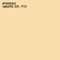 #F9DDAD - Peach Yellow Color Image