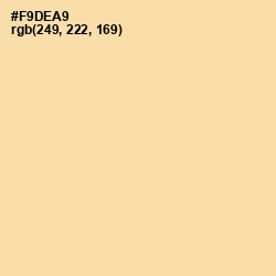 #F9DEA9 - Peach Yellow Color Image