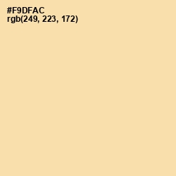 #F9DFAC - Peach Yellow Color Image