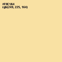 #F9E1A4 - Cream Brulee Color Image