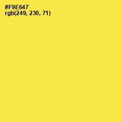 #F9E647 - Gorse Color Image